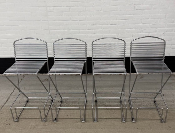 Image 1 of 4 tabourets de bar vintage Till Behrens