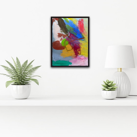 Image 1 of Gouache abstraite 40x30cm