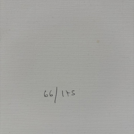 Image 1 of Lithographie d'Alain Bonnefoit, grand nu de style sumi-e japonais, France, 1991