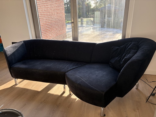 Panca Leolux pupilla in camoscio nero