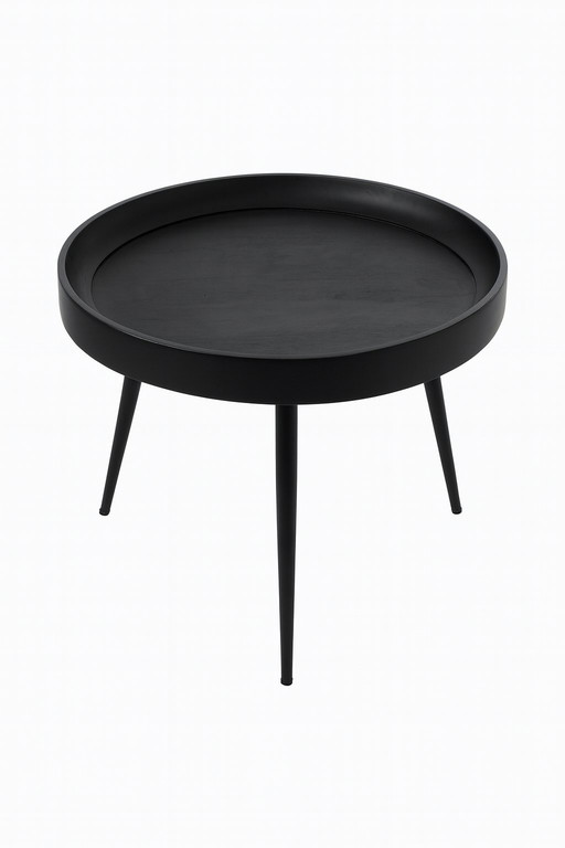 Tavolino Ventura - Legno di mango e acciaio