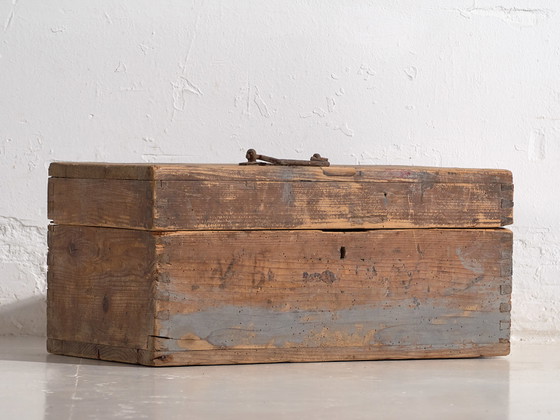 Piccola cassa antica con patina grigia (c.1920) #1 – Armadi contenitori, Rustic (photo 16 of 40)