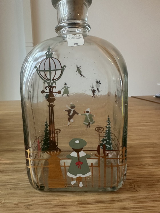 Image 1 of Lot de 8 bouteilles de Noël vintage Holmegaard - en parfait état