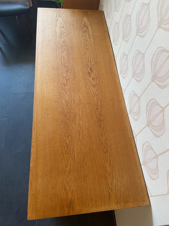 Image 1 of Vintage Danish oak wall cabinet/sideboard by Brouer Møbler