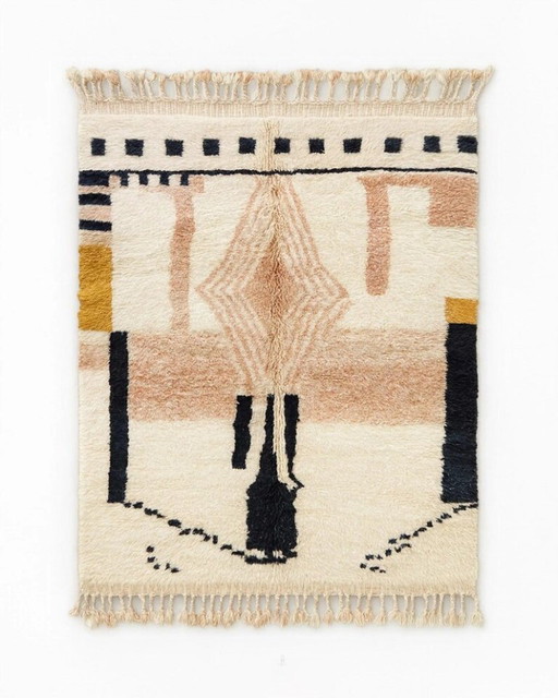 Natural wool Moroccan rug 200cmx300cm