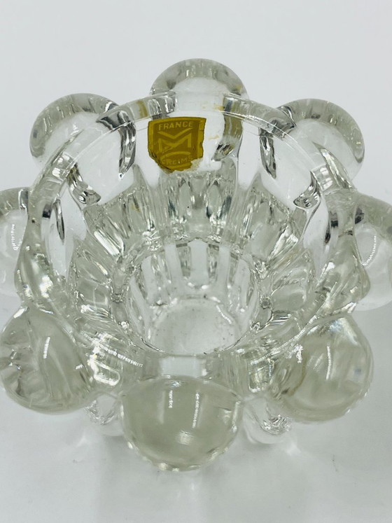 Set of 6 Vintage Flower Candlesticks by VMC Reims - 1960s – Candle holders, Glass (photo 6 of 12)