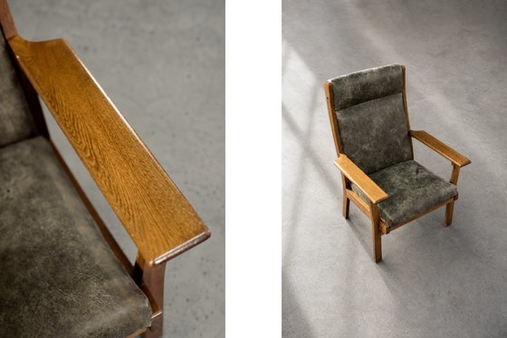 Image 1 of Vintage Mid-Century Danish Modern Model GE-181-A Armchair by Hans J. Wegner for Getama, 1950s