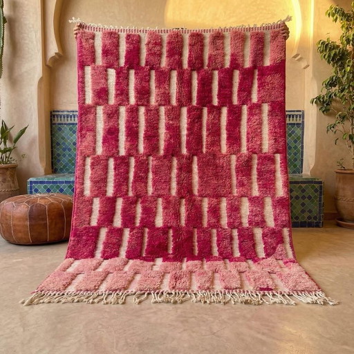 Traditioneel handgemaakt Berberkleed, maat 2/3 meter – Ahrend, vloerkleden en tapijten, Wool
