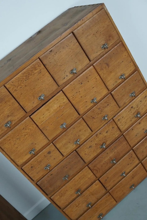 Image 1 of Alter deutscher Apothekerschrank aus Kiefer und Eiche, 1950er Jahre