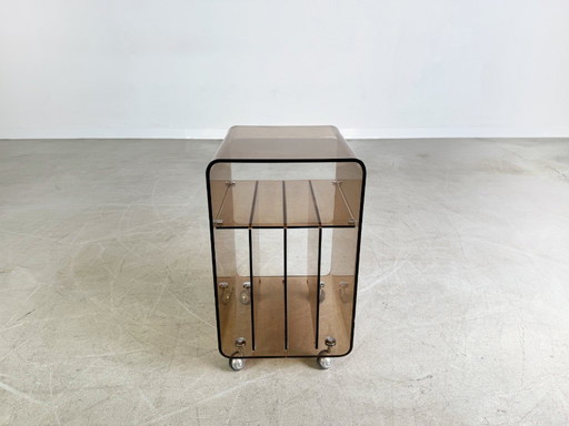 Midcentury Beistelltisch Roche Bobois Michel Dumas Acrylglas