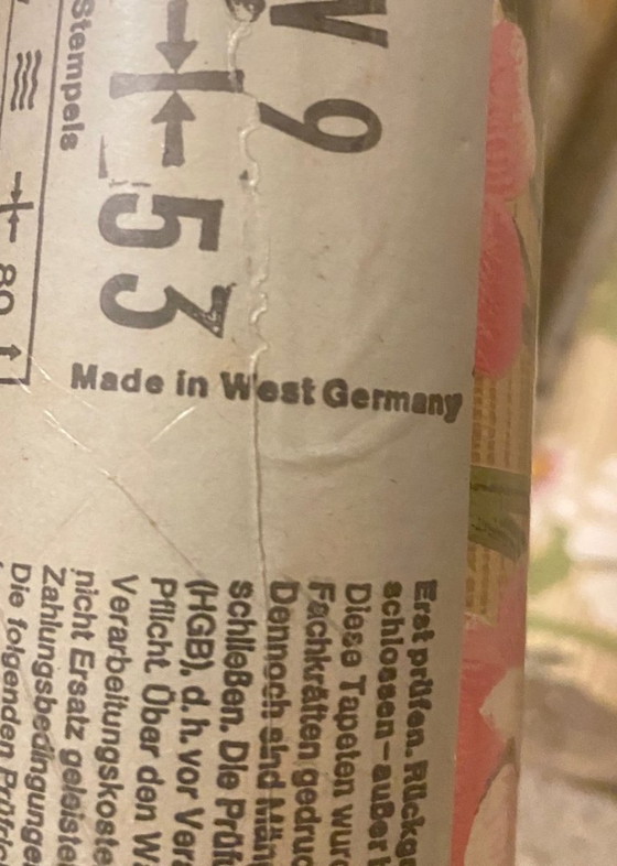 Image 1 of Vintage 70s floral wallpaper – West Germany – Marburg – 5 rolls