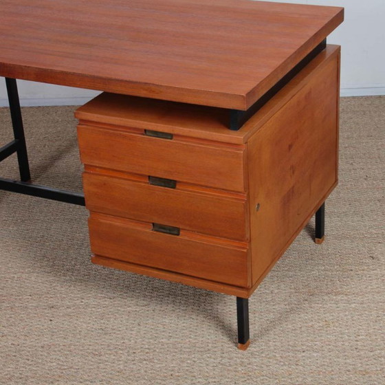 Image 1 of Vintage teak desk by Pierre Guariche, 1960s
