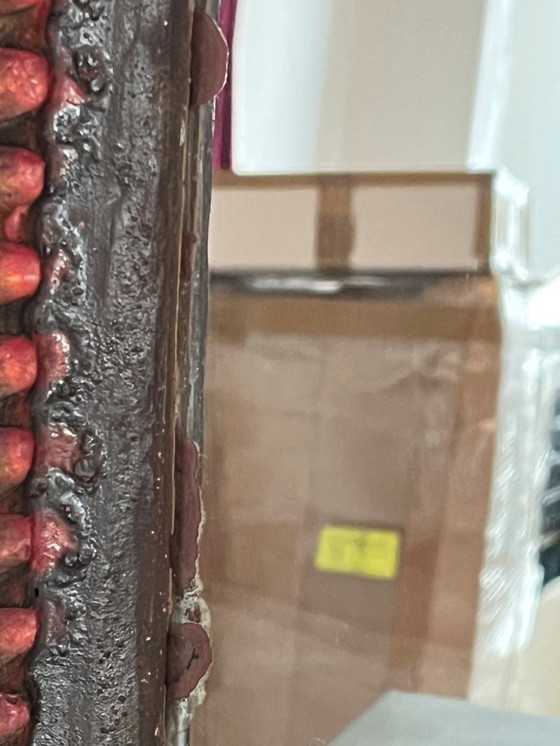 Image 1 of Keramische spiegel, Frankrijk, 1960