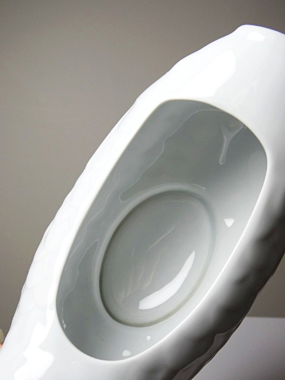 Image 1 of White porcelain fish-shaped gravy boat, Ocean France, 1970s-1980s