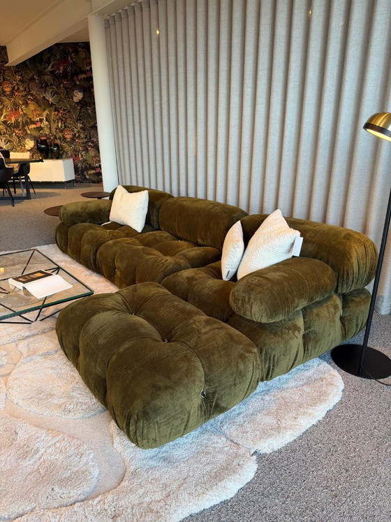 Camaleonda - B&B Italia - Modular sofa in velvet, olive green, Italian Design (photo 3 of 7)