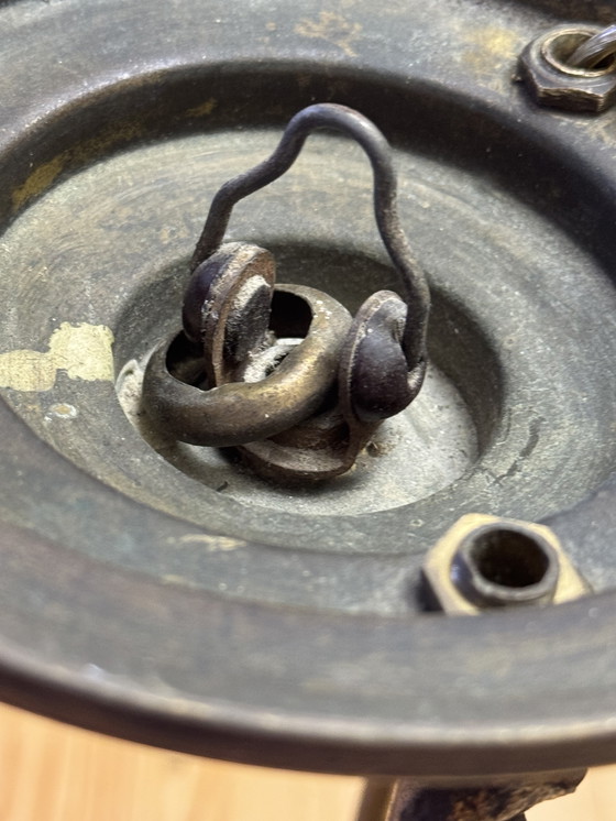 Image 1 of Rare Art Nouveau pendant lamp | 3 perfect original opal glass shades | 1905–1925