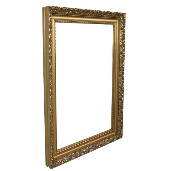 Image 1 of Marco clásico de madera antigua de estilo rococó