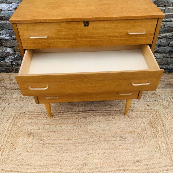 Cassettiere vintage a 4 cassetti – Anni '60/'70 – Legno (photo 13 of 15)