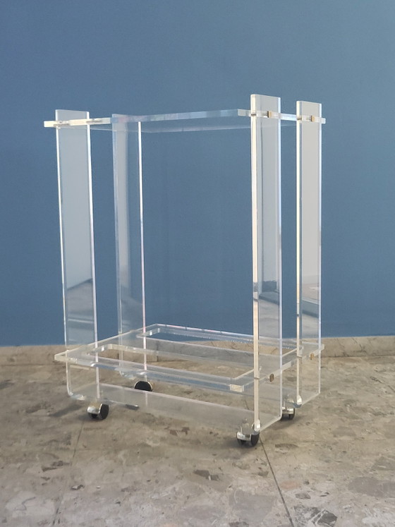 Dranken trolley plexiglas David Lange stijl – Serveerwagens (photo 6 of 8)