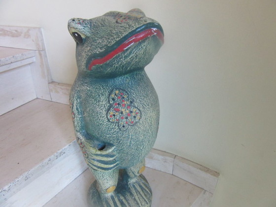 Image 1 of FIGURINE DE GRENOUILLE FAITE MAIN STYLE MODERNE DU MILIEU DU SIÈCLE