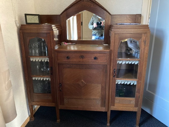 Image 1 of Mobiletto con specchio in stile Amsterdam.