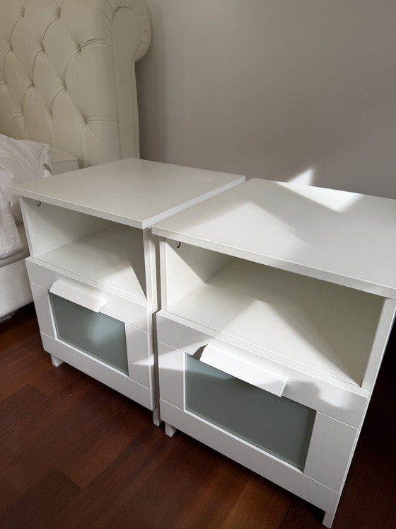 Image 1 of Ikea Brimnes witte nachtkastjes (2x)
