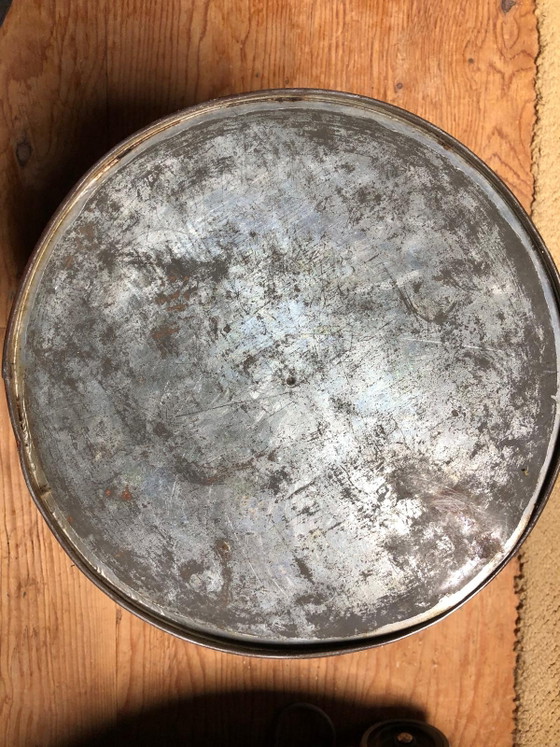 2 Grandes boîtes à café et à thé anciennes d'une épicerie – Objets déco, Metal (photo 3 of 6)