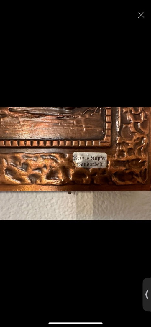Copper relief / copper picture 110x45