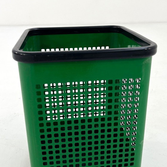 Image 1 of Poubelle perforée verte de Neolt, années 1980