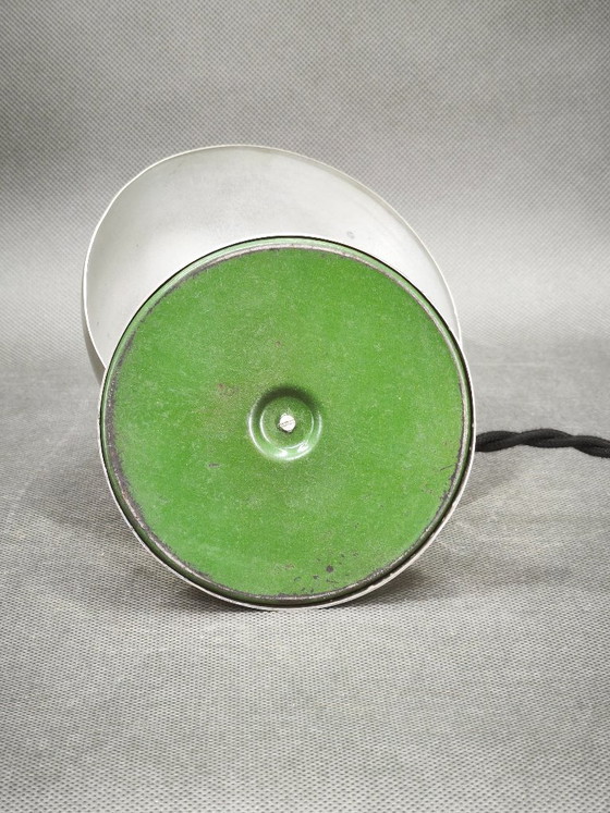 1930s Bauhaus Nickel-Plated Table Lamp, Czechoslovakia – Metal (photo 6 of 8)