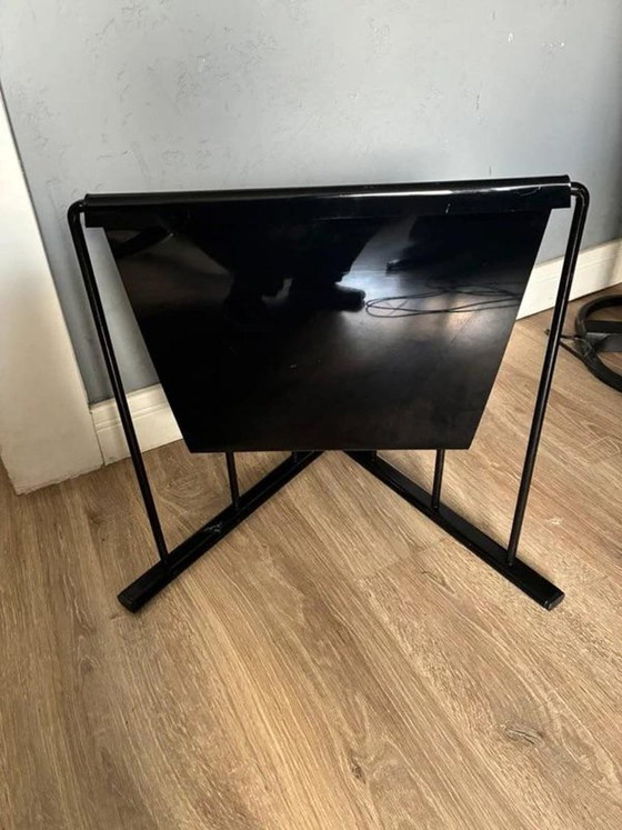 Markus Børgens per D-Tec Portariviste, Design Postmoderno Anni '80, Metallo, Nero, 1980 (foto 3 di 6)