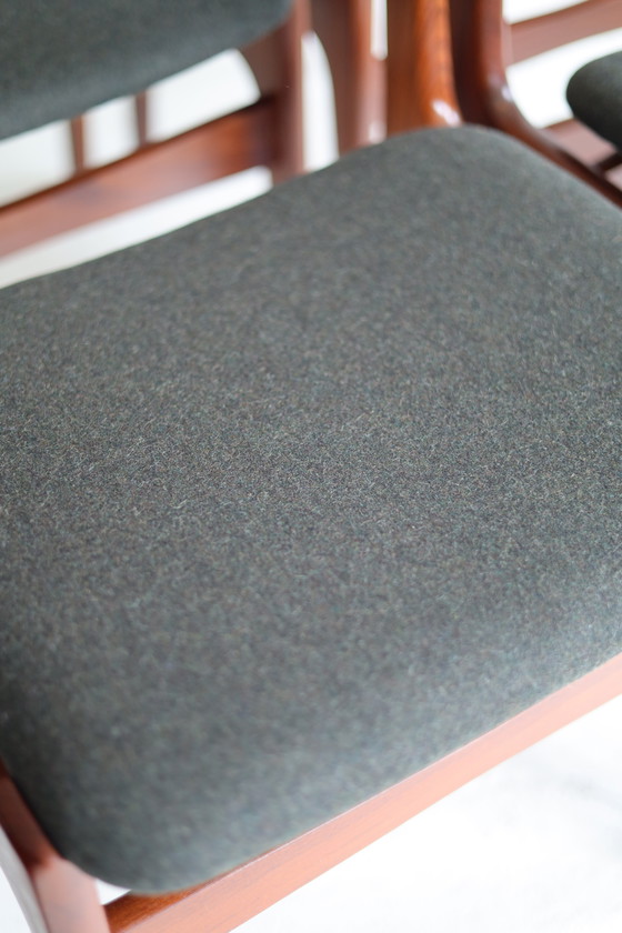 Image 1 of Set di 6 sedie da pranzo, Erik Buch, anni '50/'60