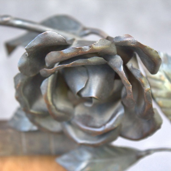 Image 1 of Marco de fotos art déco antiguo en hierro forjado