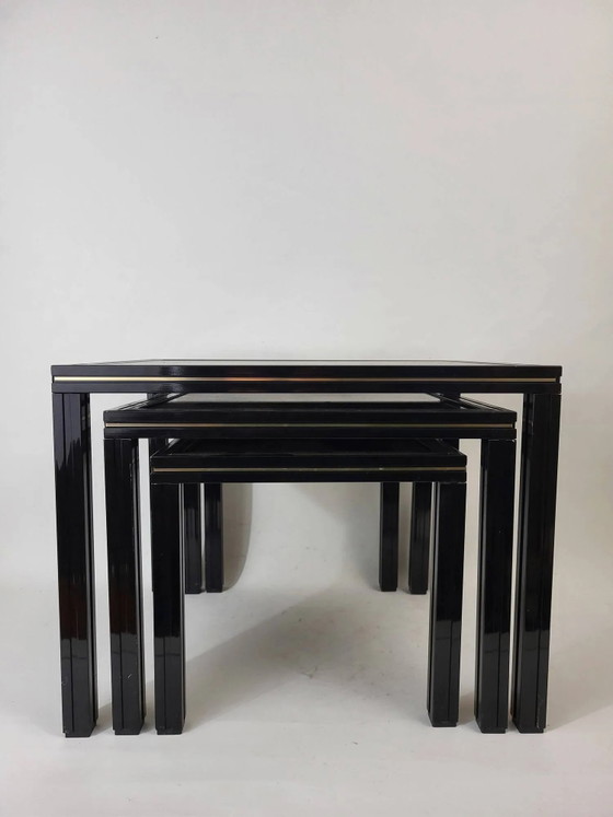 Tables d'appoint de Pierre Vandel 1970 – Crystal, Metal, Vintage (photo 2 of 10)