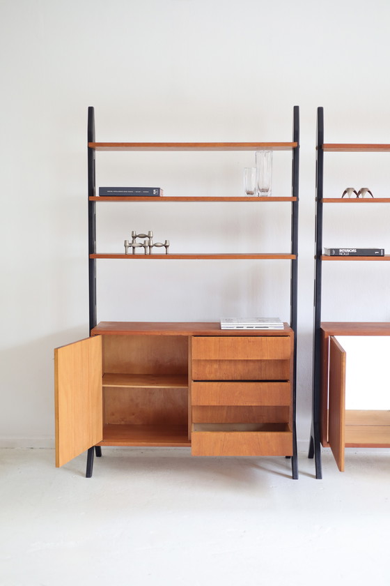 Image 1 of Set of two vintage IKEA Roxen wall cabinets from the 1950s/60s.