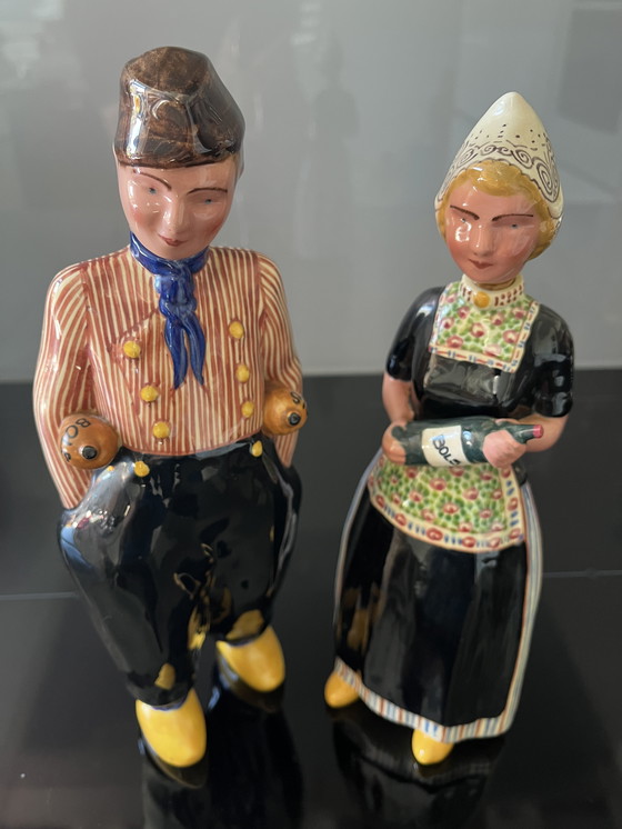 Image 1 of Botellas de jenever Bols, década de 1950