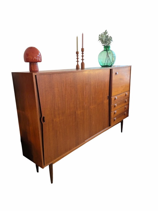 Haut-plat en teck vintage des années 1960