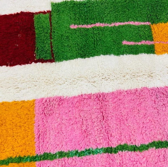 Image 1 of Alfombra bereber de lana natural, tejida a mano con métodos tradicionales, tamaño 2/3 m.