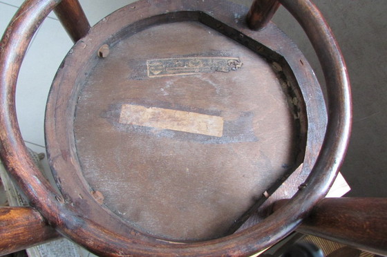 Image 1 of Bistro-Stuhl mit verziertem Sitz von Jacob & Josef Kohn