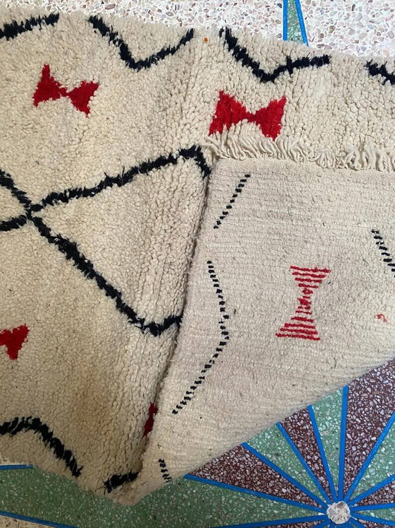 Marokkaans Berber vloerkleed gedecoreerd 250cmx150cm – Vloerkleden en tapijten, Wool, Bohemian (photo 7 of 10)