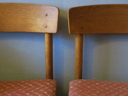 Pair of Borge Mogensen J39 Shaker Chairs in Solid Elm-wood, 1950s