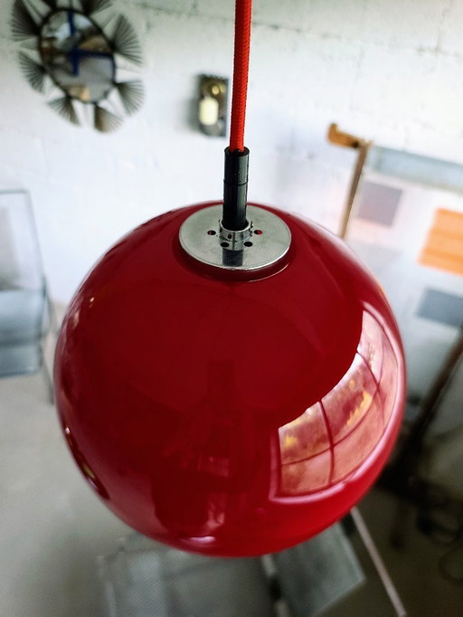 Peill & Putzler hanging lamp cherry red