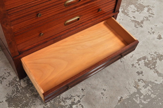 Cassettiera modulare in mogano / schedario, anni '50 – Cassettiere, Legno, Vintage (photo 12 of 13)