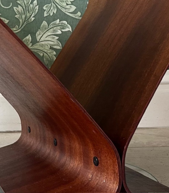 Image 1 of Vintage Umbra Magazine Rack in Bent Wood – Scandinavian Design 1980s