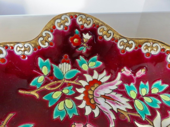 Image 1 of Plat en emaux de Longwy, modèle Venise, made in France, 40's 50's