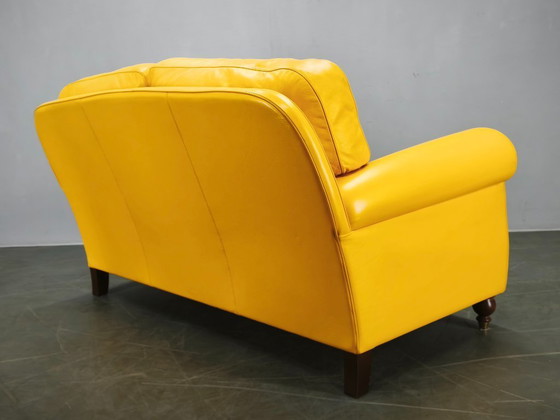 Sofá de cuero Poltrona Frau George, Italia, 1992, con etiqueta. – Sofás de 2 plazas, Leather (photo 7 of 20)
