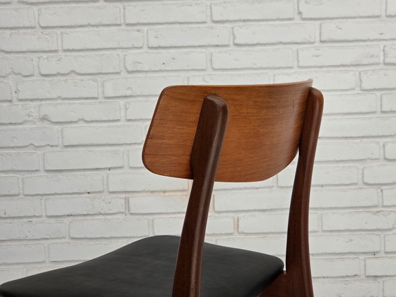 Set van 4 Deense eetkamerstoelen uit de jaren 70 van Findahl Møbelfabrik, gemaakt van teakhout. – Skai, Wood (photo 12 of 14)