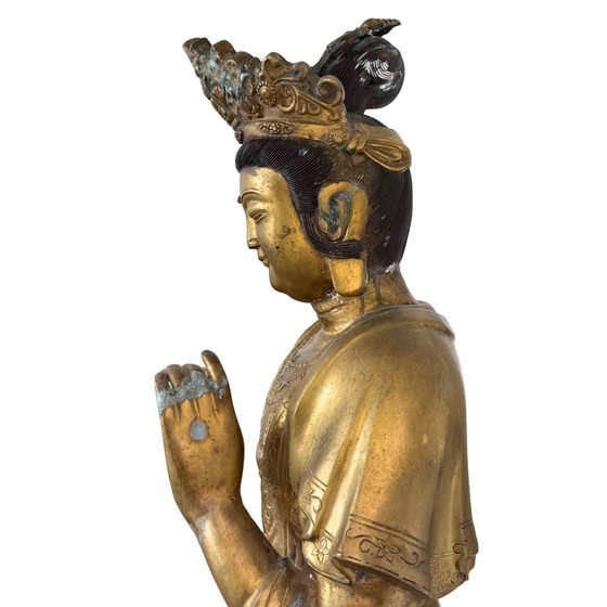 Monumentaler japanischer Sho-Kannon Bodhisattva | Edo-Zeit (17. Jahrhundert) | Meisterwerk Tempelbronze (photo 10 of 10)