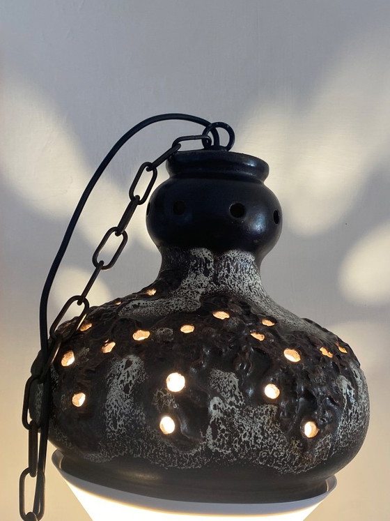 Richard Essig Lampada a sospensione brutalista ‘60 – Lampadari, Ceramica (photo 10 of 10)