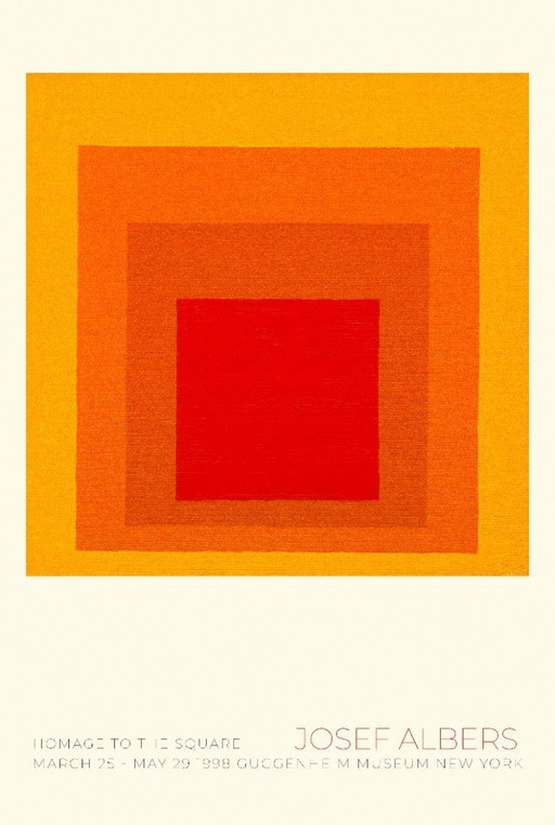 Josef Albers - Museo de Nueva York 1998 - Póster 70 x 100 cm